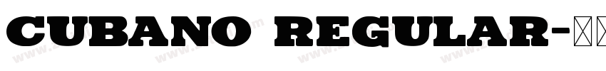 Cubano Regular字体转换